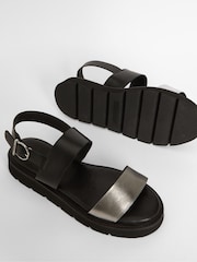 Barbour® Black Harewood Sandals - Image 6 of 6
