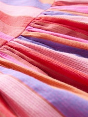 Pink/Red Stripe Relaxed Summer Dress (3mths-8yrs) - Image 8 of 8