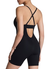Spanx Black SPANXshape™ Suit Your Fancy Plunge Low-Back Mid-Thigh Bodysuit - Image 5 of 6