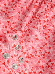 Pink Ditsy Shirred Playsuit (3mths-8yrs) - Image 6 of 8