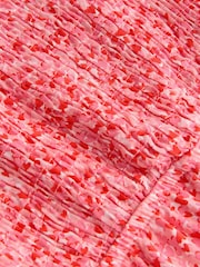 Pink Ditsy Shirred Playsuit (3mths-8yrs) - Image 7 of 8