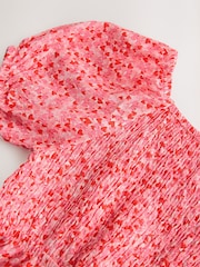 Pink Ditsy Shirred Playsuit (3mths-8yrs) - Image 8 of 8