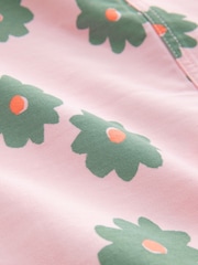 Pink Flower 100% Cotton Jacket T-Shirt And Trousers Set (3mths-8yrs) - Image 9 of 9