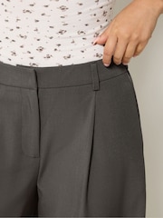 PixieGirl Petite Grey Barrel Leg Trousers - Image 4 of 5