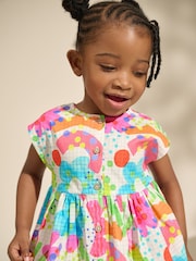 Rainbow Doodle Button Through Summer Dress (3mths-10yrs) - Image 4 of 8