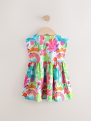 Rainbow Doodle Button Through Summer Dress (3mths-10yrs) - Image 6 of 8