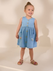 Denim Sleeveless Pocket Summer Dress (3mths-8yrs) - Image 1 of 8