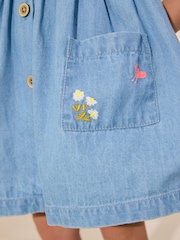 Denim Sleeveless Pocket Summer Dress (3mths-8yrs) - Image 8 of 8
