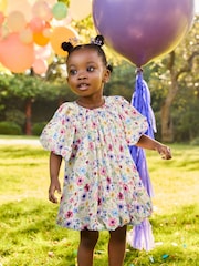 Pink/Blue Puff Ball Party Dress (3mths-8yrs) - Image 1 of 8