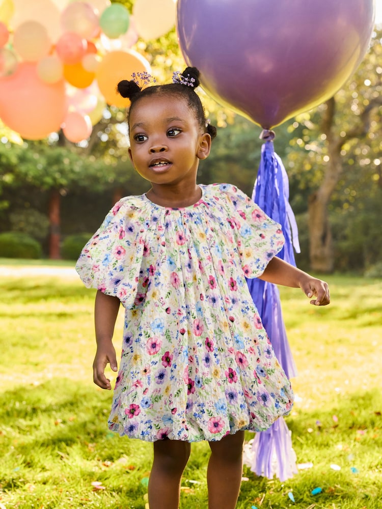 Pink/Blue Puff Ball Party Dress (3mths-8yrs) - Image 1 of 8