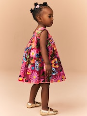 Bright Pink Embroidered Party Dress (3mths-8yrs) - Image 3 of 8