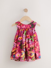 Bright Pink Embroidered Party Dress (3mths-8yrs) - Image 5 of 8