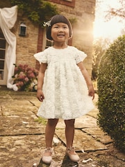Ivory 3D Floral Occasion Dress (3mths-8yrs) - Image 1 of 7
