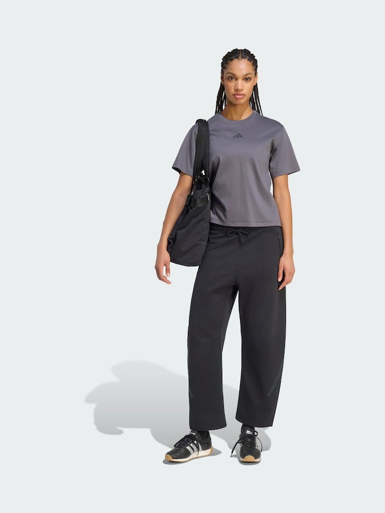 adidas Black Z.N.E. Open Hem Trousers - Image 1 of 6