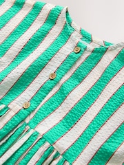 Green/White Stripe Relaxed Summer Dress (3mths-8yrs) - Image 7 of 8