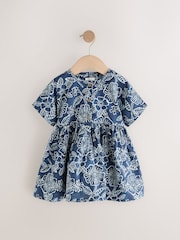 Blue Batik Relaxed Summer Dress (3mths-8yrs) - Image 5 of 8