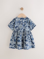 Blue Batik Relaxed Summer Dress (3mths-8yrs) - Image 6 of 8