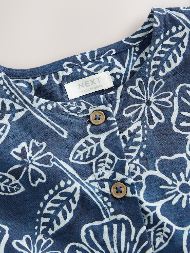 Blue Batik Relaxed Summer Dress (3mths-8yrs) - Image 8 of 8