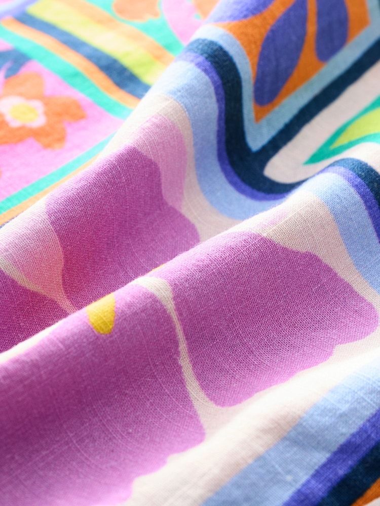Multi Print 100% Cotton Playsuit (3mths-10yrs) - Image 8 of 8