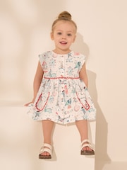 Ecru Cream Circus Button Through Summer Dress (3mths-10yrs) - Image 1 of 8