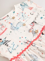 Ecru Cream Circus Button Through Summer Dress (3mths-10yrs) - Image 8 of 8