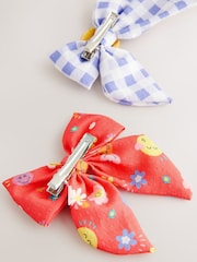 Red SmileyWorld® Statement Bow Clips 2 Pack - Image 4 of 4