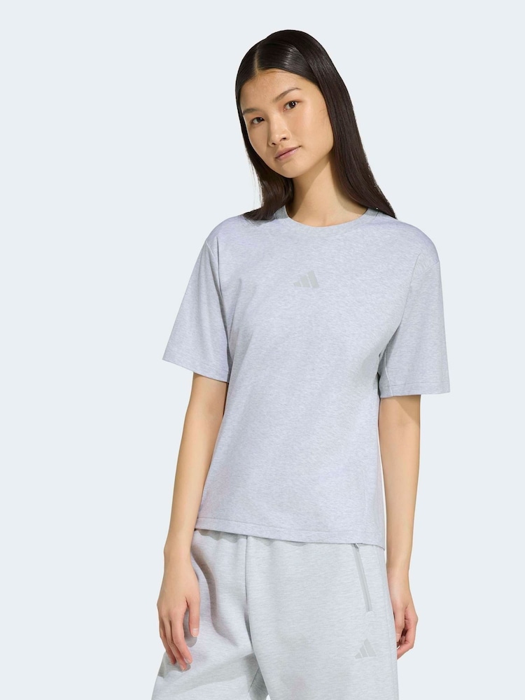 adidas Grey Z.N.E. T-Shirt - Image 1 of 6
