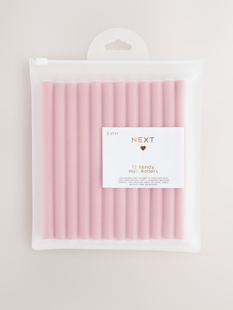 Light Pink Mini Foam Rollers 12 Pack - Image 1 of 5