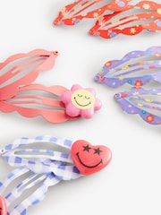 Pink SmileyWorld® Clips 8 Pack - Image 3 of 4