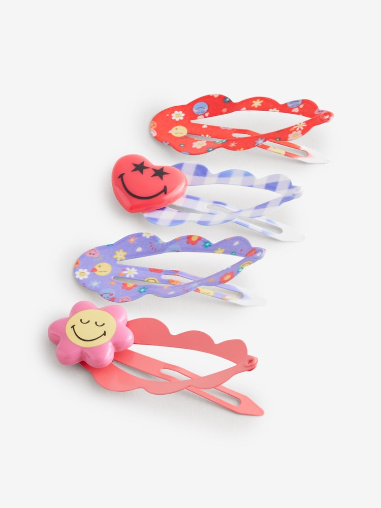 Pink SmileyWorld® Clips 8 Pack - Image 4 of 4