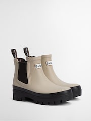Barbour® Cream Halton Chelsea Wellington Boots - Image 2 of 5