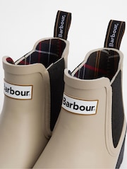 Barbour® Cream Halton Chelsea Wellington Boots - Image 4 of 5