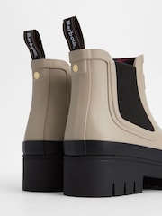 Barbour® Cream Halton Chelsea Wellington Boots - Image 5 of 5