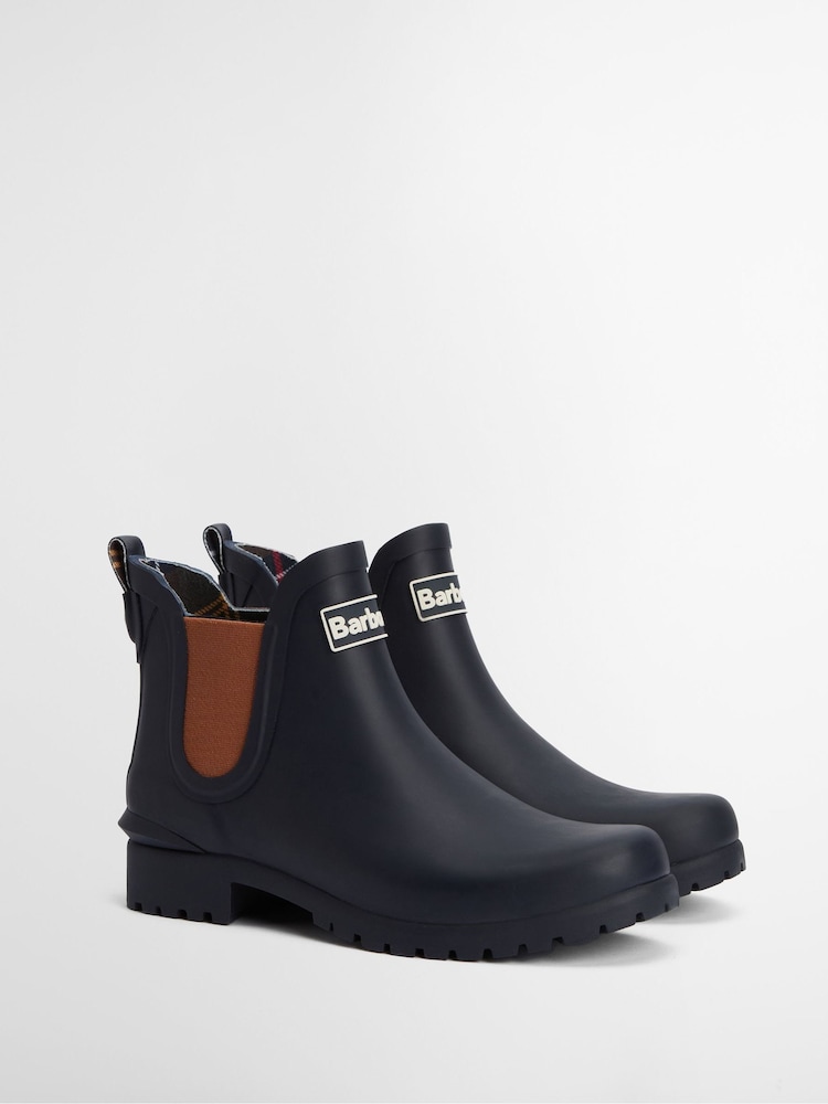 Barbour® Navy Blue Wilton Chelsea Wellington Boots - Image 2 of 6