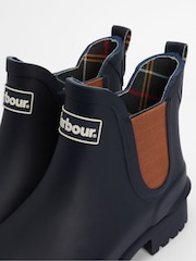 Barbour® Navy Blue Wilton Chelsea Wellington Boots - Image 6 of 6