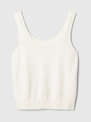 Gap White CashSoft Cropped Vest - Image 4 of 5