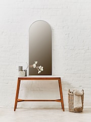 Fifty Five South White Mayan White Marble Console Table - Image 1 of 6