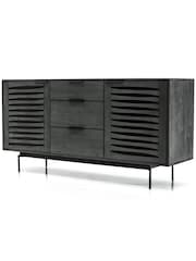 Libra Interiors Black Bronks Acacia Buffet Cabinet - Image 2 of 5