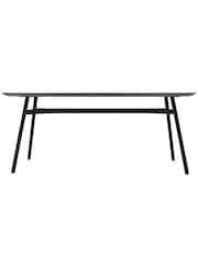 Libra Interiors Black Bronks Acacia Dining Table - Image 3 of 4