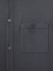 Blackend modra - Reiss Munich Merino Wool z gumbi po celotni dolžini pletena jopa - Slika 7 iz 7