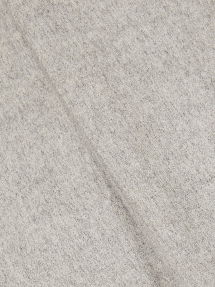 Reiss Grey Melange Gallo Atelier Tapered Wool Suit Trousers - Image 7 of 7