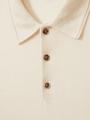 Reiss Snow White Trafford Merino Wool Polo Shirt - Image 7 of 7