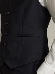 marine - Reiss Aspire Coupe ajustée Wool Costume Gilet - Image 5 of 7