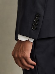 marine - Veste de costume Reiss Aspire coupe slim en laine à simple boutonnage - Image 7 of 11