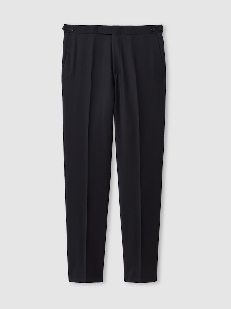 Marineblauw - Reiss Aspire Slim-Fit Wool Suit Trousers - Image 2 of 6