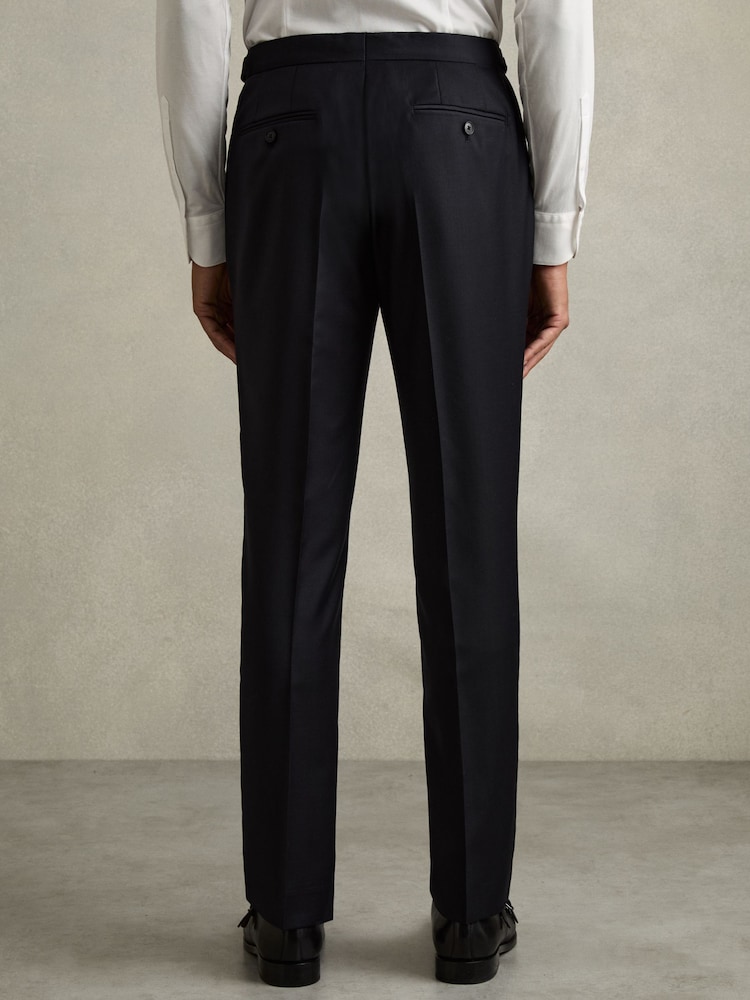 Marineblauw - Reiss Aspire Slim-Fit Wool Suit Trousers - Image 5 of 6