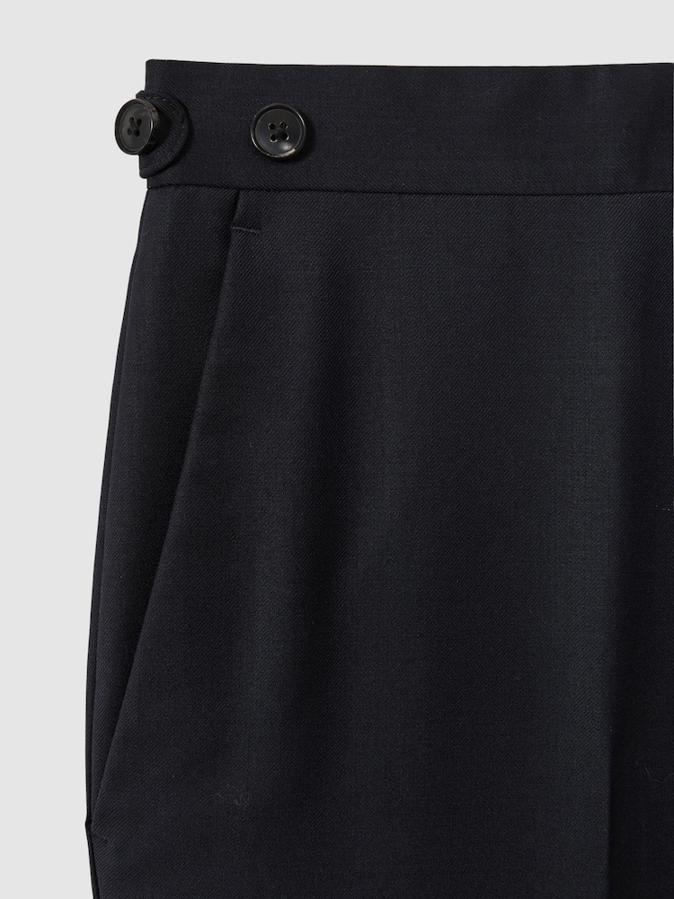 Marineblauw - Reiss Aspire Slim-Fit Wool Suit Trousers - Image 6 of 6