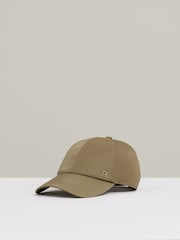 Reiss Khaki Nicole Adjustable Embroidered Logo Baseball Cap - Image 1 of 4