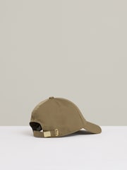 Reiss Khaki Nicole Adjustable Embroidered Logo Baseball Cap - Image 3 of 4