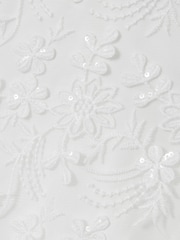 Reiss Ivory Clementine 4-9 yrs Tulle Floral-Embroidered Bridesmaid Dress - Image 4 of 4